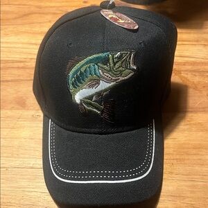 Black Bass Embroidered Cap